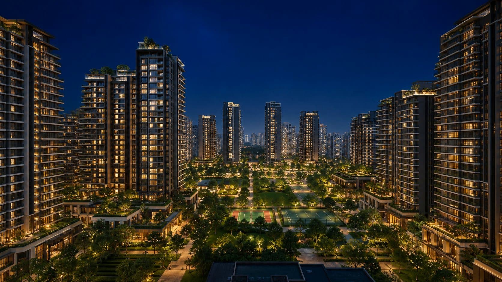 Supertech Eco Village 1, Sector 1, Noida Extension (Greater Noida West), artistic impression